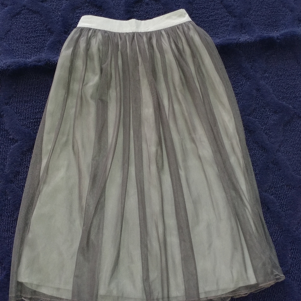 Tutu skirt 26"waist green midi length